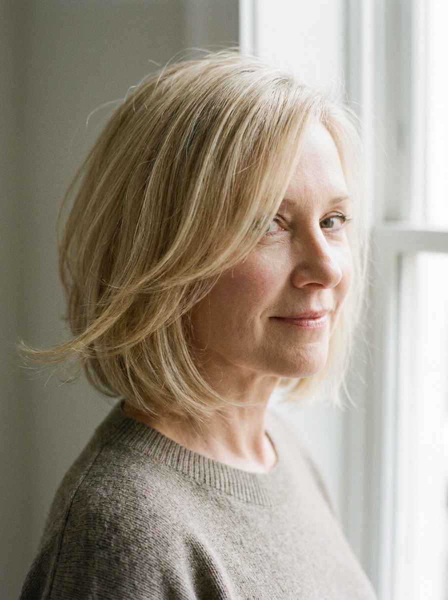 Soft Layered Bob als Frisuren für dünne Haare Inspiration 2026